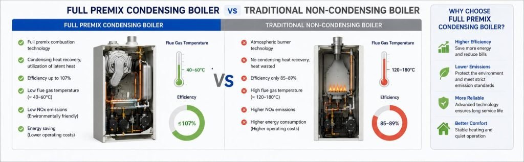 Full premix combustion principle diagram